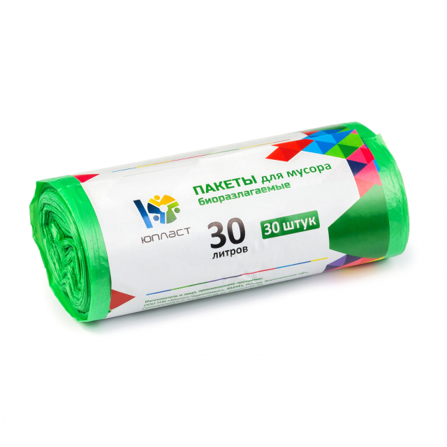 Пакеты для мусора БИО  30 л, 45*57мм,  8 мкм, 30 шт.